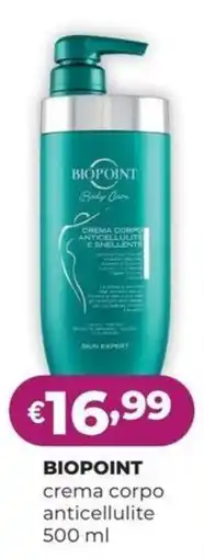 La Saponeria Biopoint crema corpo anticellulite offerta