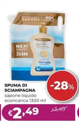 La Saponeria Spuma di sciampagna sapone liquido offerta