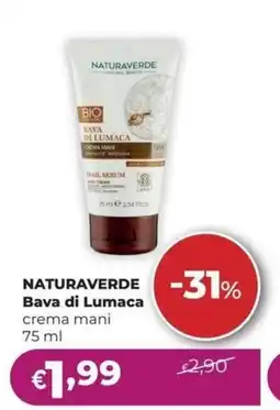 La Saponeria Naturaverde Bava di Lumaca crema mani offerta