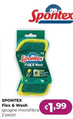 La Saponeria Spontex Flex & Wash spugne microfibra offerta