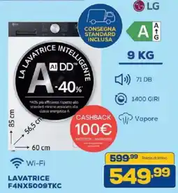 Euronics Bruno Lavatrice intelligente LG offerta