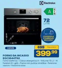 Euronics Bruno Electrolux forno da incasso offerta