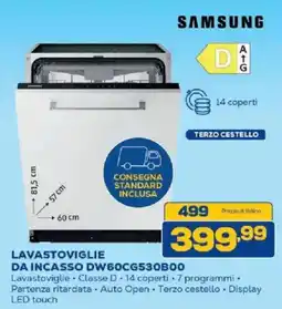 Euronics Bruno Samsung lavastoviglie da incasso offerta