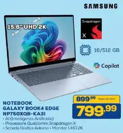 Euronics Bruno Samsung Notebook Galaxy Book4 Edge offerta
