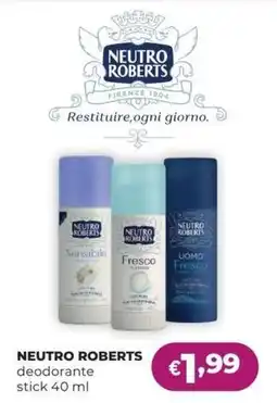 La Saponeria Neutro Roberts deodorante stick offerta