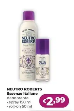 La Saponeria Neutro Roberts Essenze Italiane deodorante offerta