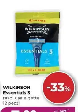 La Saponeria Wilkinson Essentials 3 rasoi usa e getta offerta