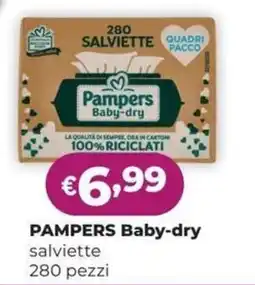 La Saponeria Pampers Baby-dry salviette offerta