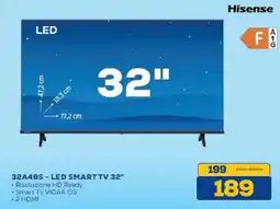 Euronics Bruno Hisense 32A49S - LED SMART TV 32" offerta