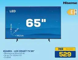 Euronics Bruno Hisense 65A69S - LED SMART TV 65" offerta
