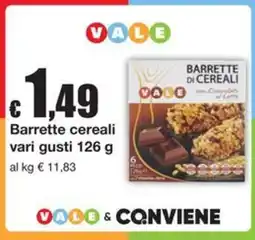 Sì con te Market Barrette cereali Vale offerta