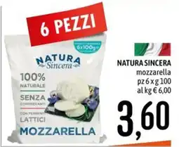 Emisfero Natura Sincera mozzarella offerta