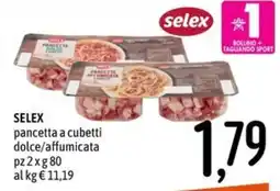 Emisfero Selex pancetta a cubetti dolce/affumicata offerta