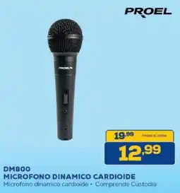 Euronics Bruno Proel microfono dinamico cardioide offerta