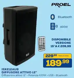 Euronics Bruno Proel Diffusore attivo 12" offerta