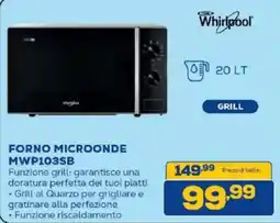 Euronics Bruno Forno microonde Whirlpool offerta