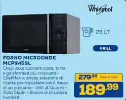 Euronics Bruno Whirlpool forno microonde mcp345sl offerta