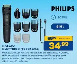 Euronics Bruno Rasoio elettrico Philips offerta