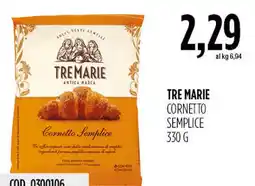 Carico Cash & Carry Tre Marie Cornetto Semplice offerta