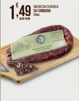 Iper Romagnolo Salsiccia sarda puro suino Su Sirboni offerta