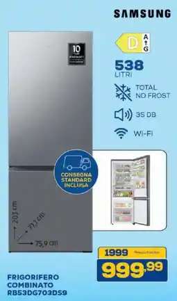 Euronics Bruno Samsung frigorifero combinato offerta
