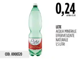 Carico Cash & Carry Lete acqua minerale effervescente naturale offerta
