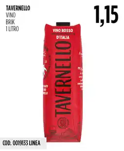 Carico Cash & Carry Tavernello vino rosso offerta