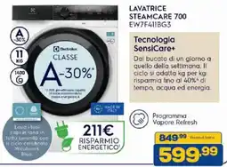 Euronics Bruno Lavatrice SteamCare 700 Electrolux offerta