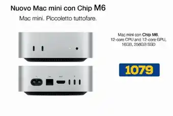 Euronics Bruno Mac mini con Chip M6 offerta