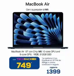 Euronics Bruno MacBook Air offerta