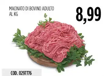 Macinato di bovino adulto