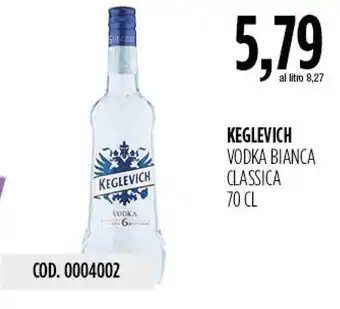 Carico Cash & Carry Keglevich vodka bianca classica offerta