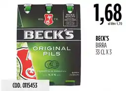 Carico Cash & Carry Beck's birra offerta
