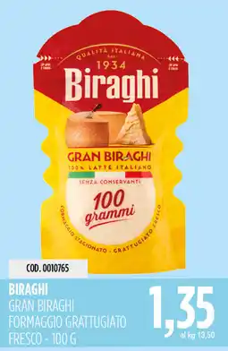 Carico Cash & Carry Biraghi Gran Biraghi Formaggio Grattugiato Fresco offerta