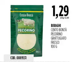 Carico Cash & Carry Biraghi Cento Bontà Pecorino Grattugiato Fresco offerta