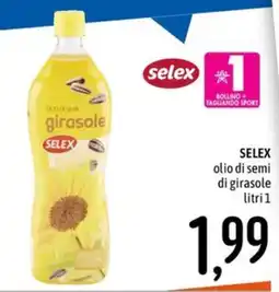 Emisfero Selex olio di semi di girasole offerta