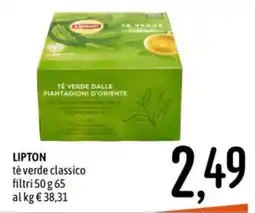 Emisfero Lipton tè verde classico offerta