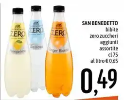 Emisfero San Benedetto bibite zero zuccheri aggiunti offerta