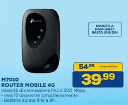 Euronics Bruno tp-link router mobile 4g offerta