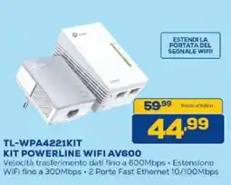 Euronics Bruno Tp-link kit powerline wifi av600 offerta