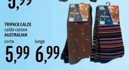 Emisfero Tripack calze caldo cotone Australian offerta