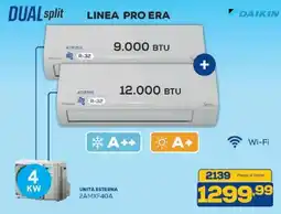 Euronics Bruno Daikin Dual Split Linea Pro Era offerta