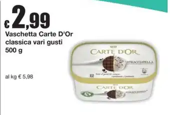 Vaschetta Carte D'Or classica vari gusti