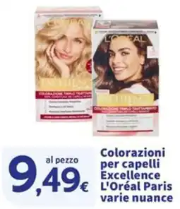 Sigma Colorazioni per capelli Excellence L'Oréal Paris offerta