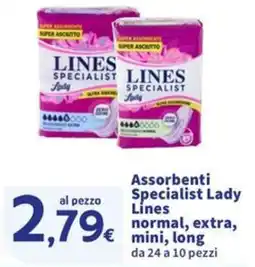 Sigma Assorbenti Specialist Lady Lines offerta