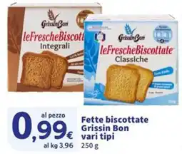 Sigma Fette biscottate Grissin Bon vari tipi offerta