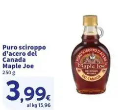 Sigma Puro sciroppo d'acero del Canada Maple Joe offerta
