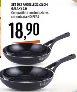 Emisfero Set di 2 padelle Galaxy 2.0 offerta