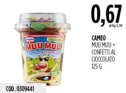 Carico Cash & Carry Cameo Muu Muu + confetti al cioccolato offerta