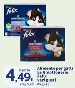 Sigma Alimento per gatti Le Ghiottonerie Felix offerta